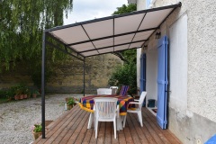 pergola simple en métal